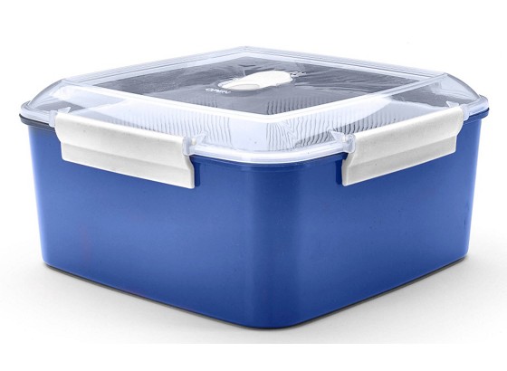 Mikrowellendose 2,47 Liter - Blau/Transparent, KONVENTIONELL, Kunststoff (2,47l) - PLAST 1 Mikrowellendose 2,47 Liter - Blau/Transparent, KONVENTIONELL, Kunststoff (2,47l) - PLAST 1