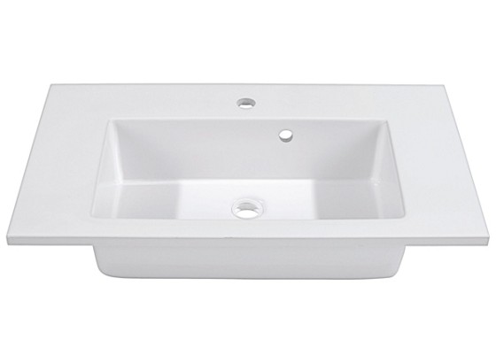 Mosdó Denia - fehér, modern, kerámia (75/16/46cm) Mosdó Denia - fehér, modern, kerámia (75/16/46cm)