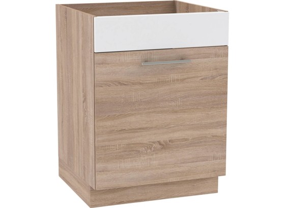 Mosogató-alsószekrény Multiforte - barna/Sonoma tölgy, modern, műanyag/fém (60/82,3/58cm) Mosogató-alsószekrény Multiforte - barna/Sonoma tölgy, modern, műanyag/fém (60/82,3/58cm)