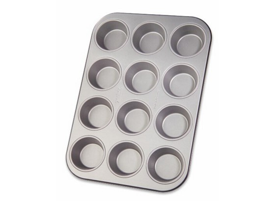 Muffin Sütőforma Für 12 Stück - ezüst színű, konvencionális, fém (25/38cm) Muffin Sütőforma Für 12 Stück - ezüst színű, konvencionális, fém (25/38cm)