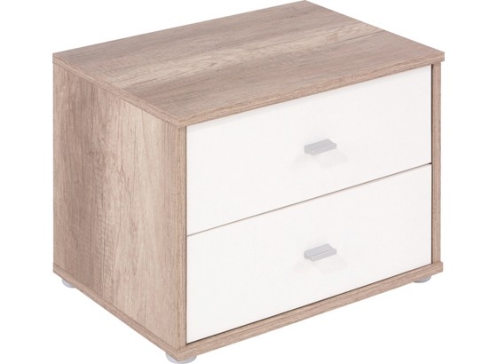 Nachtkästchen 4-You YUK12 - Eschefarben/Weiß, KONVENTIONELL, Holz (50/38.1/35.2cm) Nachtkästchen 4-You YUK12 - Eschefarben/Weiß, KONVENTIONELL, Holz (50/38.1/35.2cm)