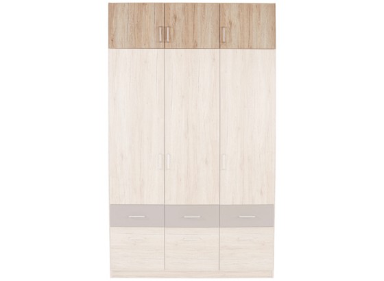 Nástavec Na Skříň Aalen-extra - šedá, Konvenční, dřevěný materiál (136/39/54cm) Nástavec Na Skříň Aalen-extra - šedá, Konvenční, dřevěný materiál (136/39/54cm)
