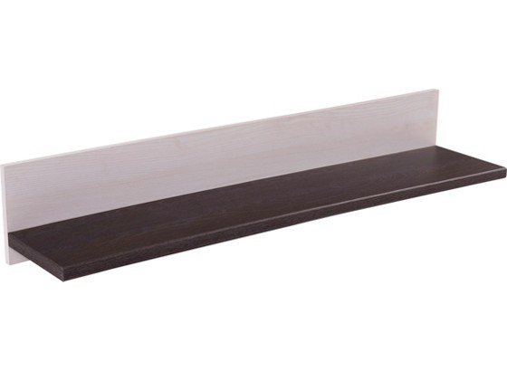 Nástenná Polica Provence - biela/farby wenge, Romantický / Vidiecky, drevený materiál (125,7/18/21,6cm) - JAMES WOOD Nástenná Polica Provence - biela/farby wenge, Romantický / Vidiecky, drevený materiál (125,7/18/21,6cm) - JAMES WOOD