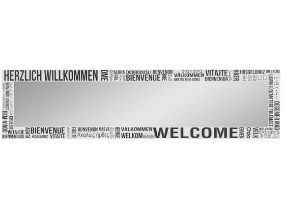 Nástenné Zrkadlo Willkommen Ii - čierna, sklo (35/140/1cm) Nástenné Zrkadlo Willkommen Ii - čierna, sklo (35/140/1cm)