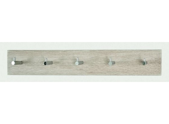 Nástenný Vešiak Eddy 5 - farby dubu, Moderný, drevo (57/5/8cm) Nástenný Vešiak Eddy 5 - farby dubu, Moderný, drevo (57/5/8cm)