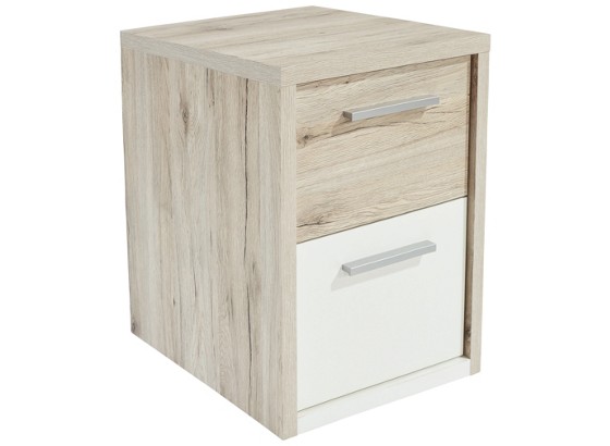 Noční Stolek Julia - bílá/barvy dubu, Konvenční, dřevěný materiál (45/57/42cm) Noční Stolek Julia - bílá/barvy dubu, Konvenční, dřevěný materiál (45/57/42cm)