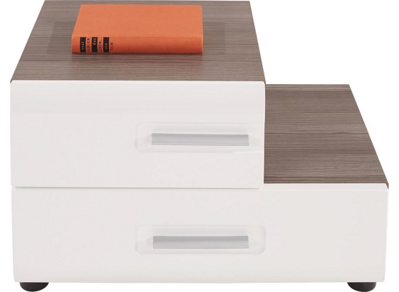 Nočný Stolík Avensis - bronzové farby/biela, Moderný, drevo (60/38/37cm) - LUCA BESSONI Nočný Stolík Avensis - bronzové farby/biela, Moderný, drevo (60/38/37cm) - LUCA BESSONI