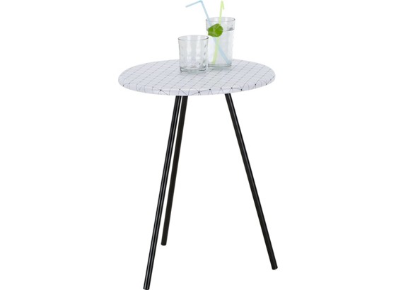 Odkladací Stolík Nicko - čierna/biela, drevený materiál (40/50/40cm) Odkladací Stolík Nicko - čierna/biela, drevený materiál (40/50/40cm)