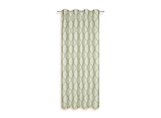 Ösenvorhang Nora - Grün, KONVENTIONELL, Textil (135/245cm) - OMBRA Ösenvorhang Nora - Grün, KONVENTIONELL, Textil (135/245cm) - OMBRA