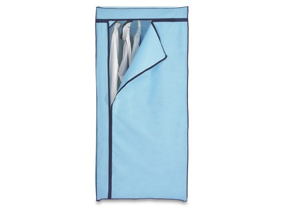 Ormar Fancy - crna/plava, Moderno, metal/tekstil (75/160/50cm) Ormar Fancy - crna/plava, Moderno, metal/tekstil (75/160/50cm)