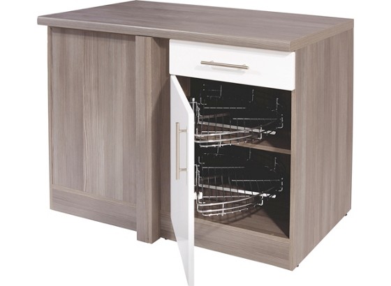 Ormar Kutni Donji Avella Uebe110 - bijela/boje močvarnog hrasta, drvni materijal (110/86/57cm) - OMBRA Ormar Kutni Donji Avella Uebe110 - bijela/boje močvarnog hrasta, drvni materijal (110/86/57cm) - OMBRA