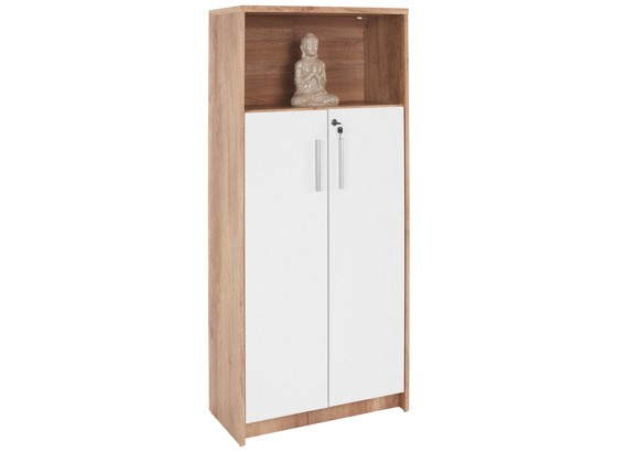 Ormar Za Dokumente Uredski Ormar - bijela/boje hrasta, Moderno, drvni materijal/drvo (68,1/150,5/33.5cm) Ormar Za Dokumente Uredski Ormar - bijela/boje hrasta, Moderno, drvni materijal/drvo (68,1/150,5/33.5cm)