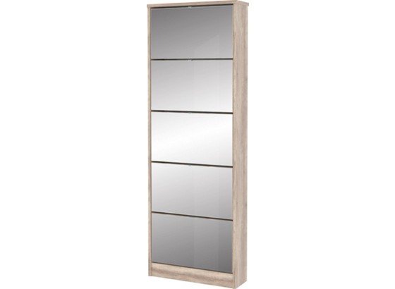 Ormar Za Obuću Ormar Za Obuću - boje hrasta, Moderno, staklo/drvo (58/170/18cm) Ormar Za Obuću Ormar Za Obuću - boje hrasta, Moderno, staklo/drvo (58/170/18cm)