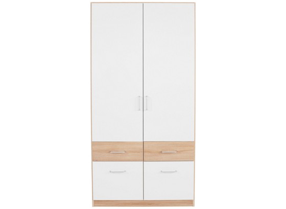 Ormar Za Odjeću Ormar Za Odjeću - bijela, Konvencionalno, drvni materijal (91/197/54cm) Ormar Za Odjeću Ormar Za Odjeću - bijela, Konvencionalno, drvni materijal (91/197/54cm)