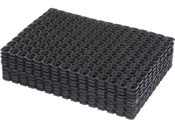 Otirač Guma - crna, Konvencionalno, plastika (40/60cm) - HOMEZONE Otirač Guma - crna, Konvencionalno, plastika (40/60cm) - HOMEZONE