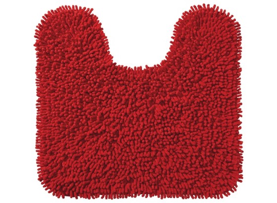 Otirač Za Wc Školjku Lilly - crvena, Konvencionalno, tekstil (45/50cm) - OMBRA Otirač Za Wc Školjku Lilly - crvena, Konvencionalno, tekstil (45/50cm) - OMBRA