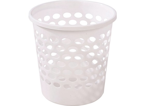 Papierkorb Weiß 10 Liter - Weiß, KONVENTIONELL, Kunststoff (25,5cm) - PLAST 1 Papierkorb Weiß 10 Liter - Weiß, KONVENTIONELL, Kunststoff (25,5cm) - PLAST 1