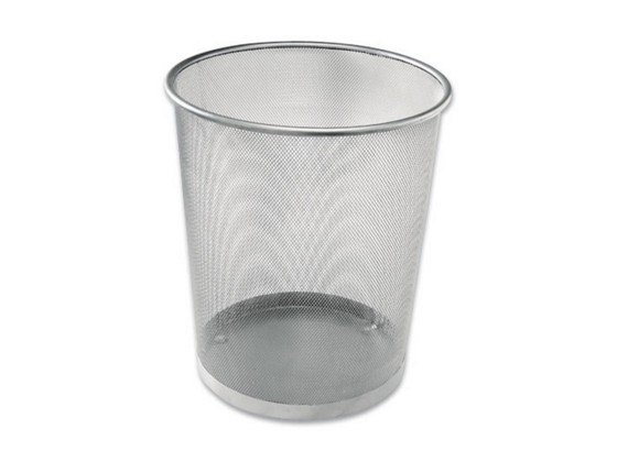 Papírkosár Mesh - ezüst színű, fém (30,5/34,5/29,5cm) Papírkosár Mesh - ezüst színű, fém (30,5/34,5/29,5cm)