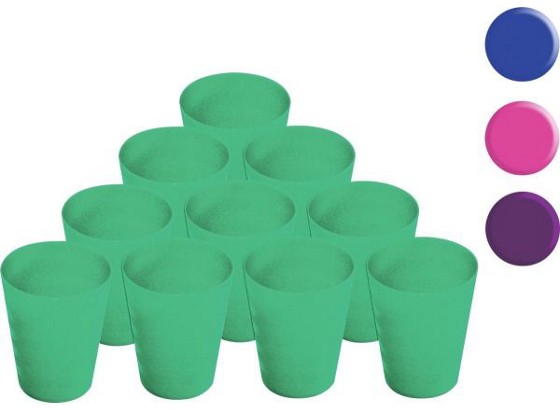 Partybecher 10er-Set - Blau/Violett, KONVENTIONELL, Kunststoff - PLAST 1 Partybecher 10er-Set - Blau/Violett, KONVENTIONELL, Kunststoff - PLAST 1
