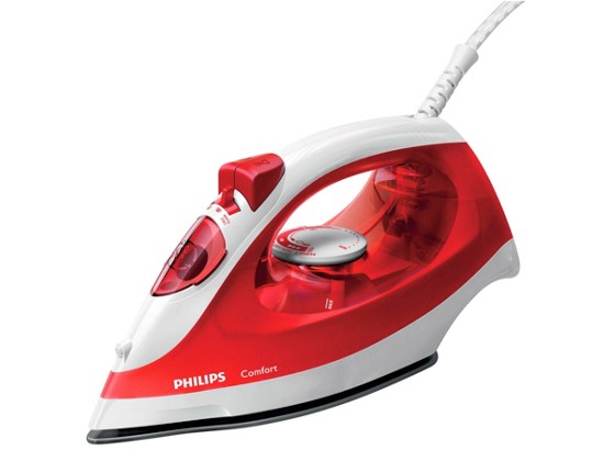 Philips Dampfbügeleisen Gc 1433/40 - Rot/Weiß, KONVENTIONELL, Kunststoff/Metall (29/14,6/12,7cm) - PHILIPS Philips Dampfbügeleisen Gc 1433/40 - Rot/Weiß, KONVENTIONELL, Kunststoff/Metall (29/14,6/12,7cm) - PHILIPS