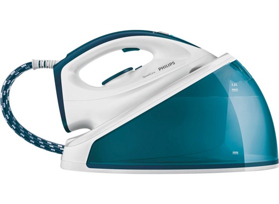 Philips Dampfbügelstation Speed Care Gc6603/20 - Türkis/Weiß, KONVENTIONELL, Keramik/Kunststoff (25.8/39/23cm) - PHILIPS Philips Dampfbügelstation Speed Care Gc6603/20 - Türkis/Weiß, KONVENTIONELL, Keramik/Kunststoff (25.8/39/23cm) - PHILIPS