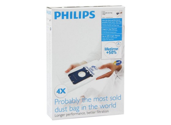 Philips Staubsaugerbeutel Fc8021/03 S-bag - Blau/Weiß, KONVENTIONELL, Papier - PHILIPS Philips Staubsaugerbeutel Fc8021/03 S-bag - Blau/Weiß, KONVENTIONELL, Papier - PHILIPS