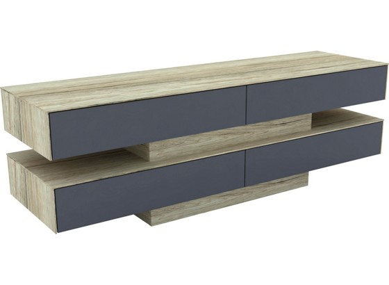 Phonotisch Sebastian - Braun/Grau, MODERN, Holzwerkstoff (140/45/40cm) Phonotisch Sebastian - Braun/Grau, MODERN, Holzwerkstoff (140/45/40cm)
