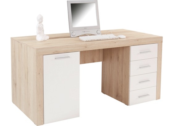 Písací Stôl Cubus - farby dubu, Moderný, drevený materiál (160/75/70cm) Písací Stôl Cubus - farby dubu, Moderný, drevený materiál (160/75/70cm)