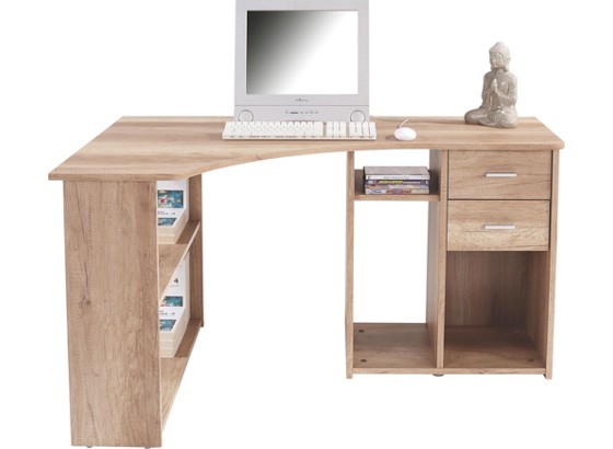 Pisaći Stol Kutni Radni Kutni Stol - boje hrasta, Moderno, drvni materijal (135/74,2/95cm) - SONNE Pisaći Stol Kutni Radni Kutni Stol - boje hrasta, Moderno, drvni materijal (135/74,2/95cm) - SONNE
