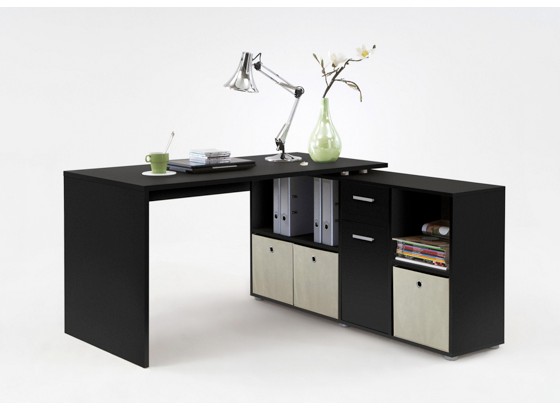 Písací Stôl Lex - čierna, Moderný, drevený materiál (136/137/74/71/66,5/33cm) Písací Stôl Lex - čierna, Moderný, drevený materiál (136/137/74/71/66,5/33cm)