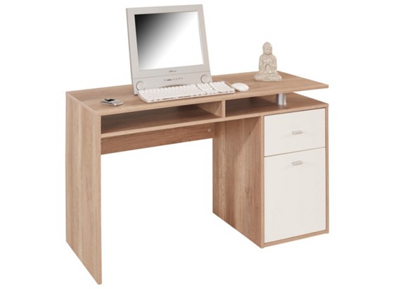 Písací Stôl Nemo - farby dubu/biela, Moderný, drevo (120/75/48cm) Písací Stôl Nemo - farby dubu/biela, Moderný, drevo (120/75/48cm)