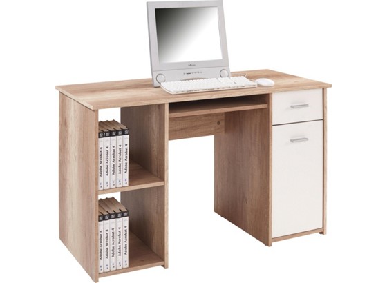 Pisaći Stol Radni Stol - bijela/boje hrasta, Moderno, drveni materijal (120/75/50cm) Pisaći Stol Radni Stol - bijela/boje hrasta, Moderno, drveni materijal (120/75/50cm)