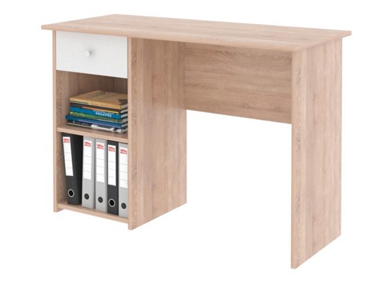 Pisaći Stol Radni Stol - bijela/boje hrasta, Moderno, drveni materijal (110/77/50cm) Pisaći Stol Radni Stol - bijela/boje hrasta, Moderno, drveni materijal (110/77/50cm)