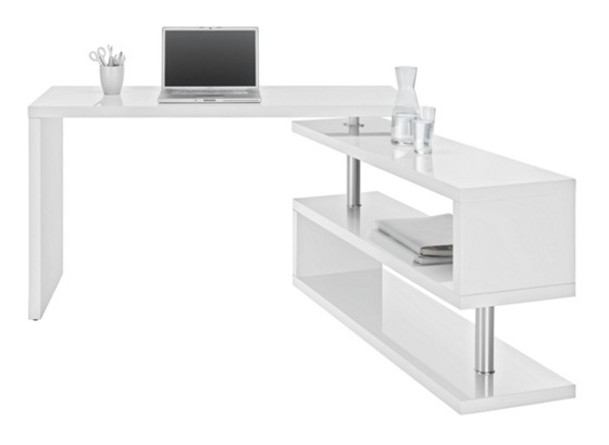Pisaći Stol Radni Stol - bijela/boje kroma, Moderno, drvni materijal/metal (130/76/128,5cm) - MÖMAX modern living Pisaći Stol Radni Stol - bijela/boje kroma, Moderno, drvni materijal/metal (130/76/128,5cm) - MÖMAX modern living