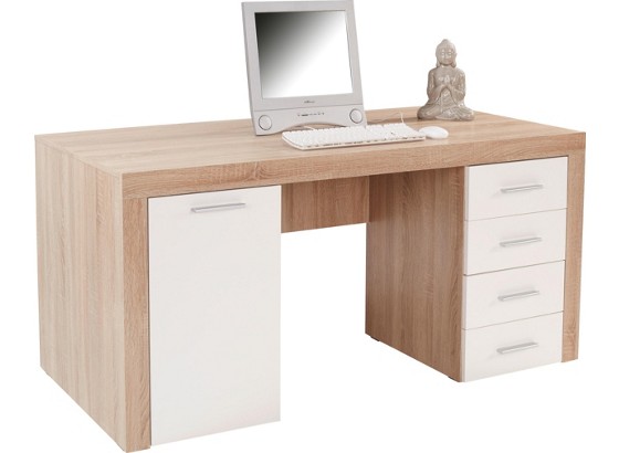 Pisaći Stol Radni Stol - bijela/hrast Sonoma, Moderno, drvni materijal (160/75/70cm) Pisaći Stol Radni Stol - bijela/hrast Sonoma, Moderno, drvni materijal (160/75/70cm)