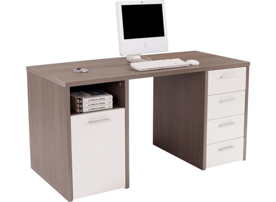 Pisaći Stol Radni Stol - bijela/tamno smeđa, Moderno, drvni materijal (160/72/60cm) Pisaći Stol Radni Stol - bijela/tamno smeđa, Moderno, drvni materijal (160/72/60cm)