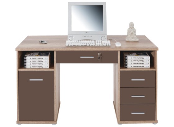 Pisaći Stol Radni Stol - boje hrasta/smeđa, Moderno, drvni materijal (137/74/66.5cm) Pisaći Stol Radni Stol - boje hrasta/smeđa, Moderno, drvni materijal (137/74/66.5cm)