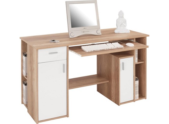 Pisaći Stol Radnii Stol - bijela/boje hrasta, Moderno, drvo (139/77/60cm) Pisaći Stol Radnii Stol - bijela/boje hrasta, Moderno, drvo (139/77/60cm)