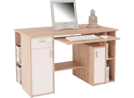 Písací Stôl Reno - farby dubu/biela, Moderný, drevený materiál (139/77/60cm) Písací Stôl Reno - farby dubu/biela, Moderný, drevený materiál (139/77/60cm)