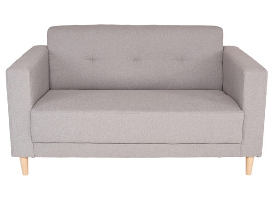Pohovka Geneve - svetlosivá, Moderný, textil (148/81/75cm) Pohovka Geneve - svetlosivá, Moderný, textil (148/81/75cm)