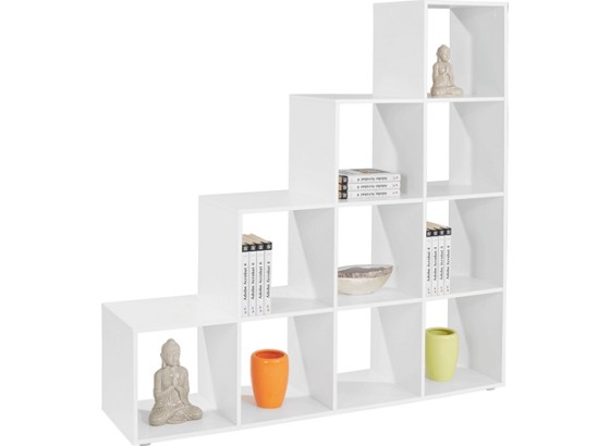 Polc Pisa - fehér, modern, faanyagok (149/150/35cm) Polc Pisa - fehér, modern, faanyagok (149/150/35cm)