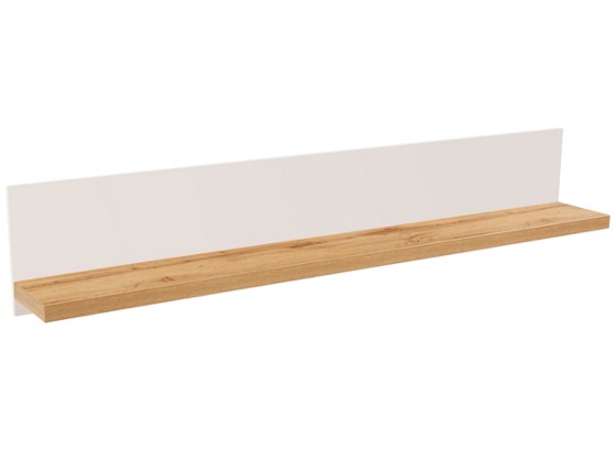 Police Nástěnná Eleganza - barvy dubu, Moderní, dřevěný materiál (190/30/21.6cm) Police Nástěnná Eleganza - barvy dubu, Moderní, dřevěný materiál (190/30/21.6cm)