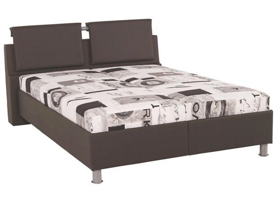 Polsterbett Ruby - Alufarben/Schwarz, MODERN, Textil (158/93/223cm) Polsterbett Ruby - Alufarben/Schwarz, MODERN, Textil (158/93/223cm)