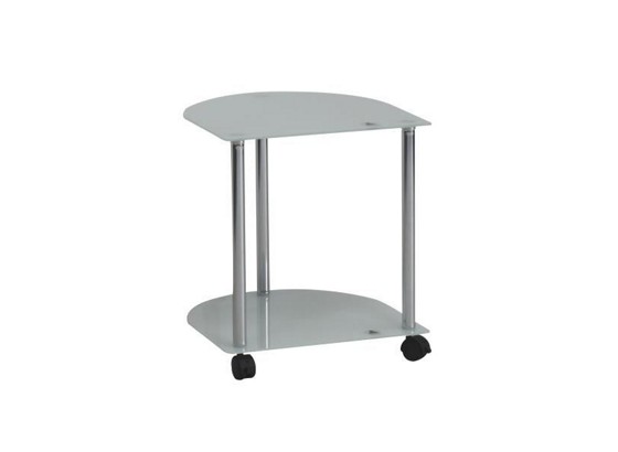 Pomoćni Stolić Felix - bijela/boje kroma, Moderno, staklo/metal (40/45/40cm) Pomoćni Stolić Felix - bijela/boje kroma, Moderno, staklo/metal (40/45/40cm)