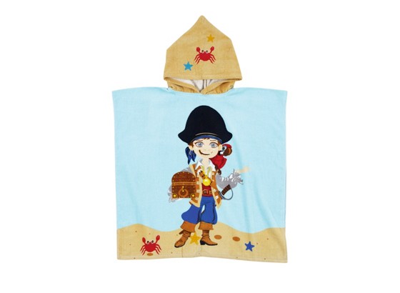 Poncho Carla Pirat - Sandfarben/Rot, KONVENTIONELL, Textil (60/120cm) Poncho Carla Pirat - Sandfarben/Rot, KONVENTIONELL, Textil (60/120cm)