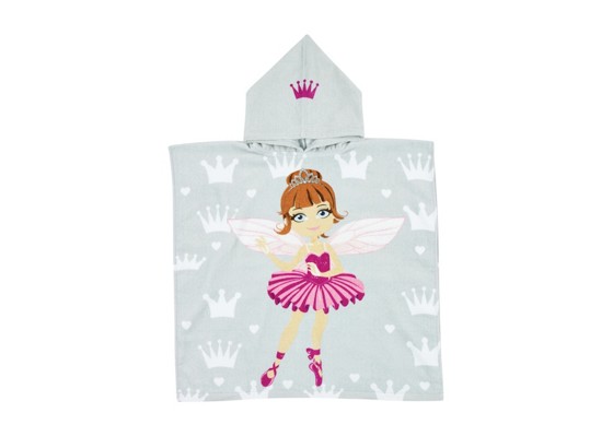 Poncho Carla Prinzessin - Pink/Hellgrau, KONVENTIONELL, Textil (60/120cm) Poncho Carla Prinzessin - Pink/Hellgrau, KONVENTIONELL, Textil (60/120cm)
