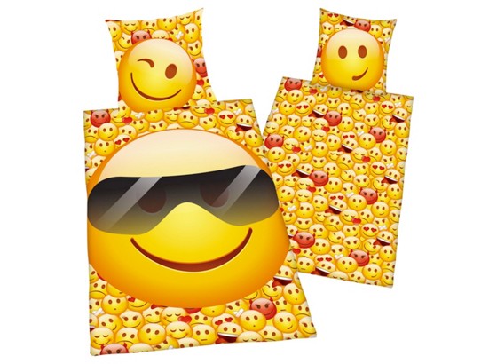 Povlečení Emot!x Sluneční Brýle - Multicolor, Moderní, textil Povlečení Emot!x Sluneční Brýle - Multicolor, Moderní, textil