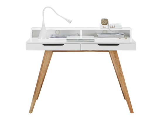 Radni Stol Durham - bijela/smeđa, Moderno, drvni materijal/drvo (110/85/58cm) - MÖMAX modern living Radni Stol Durham - bijela/smeđa, Moderno, drvni materijal/drvo (110/85/58cm) - MÖMAX modern living