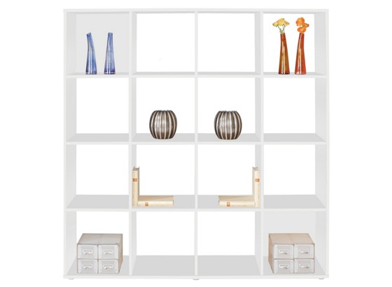 Raumteiler Berni - Alufarben/Weiß, MODERN, Holzwerkstoff (158/158/34cm) Raumteiler Berni - Alufarben/Weiß, MODERN, Holzwerkstoff (158/158/34cm)