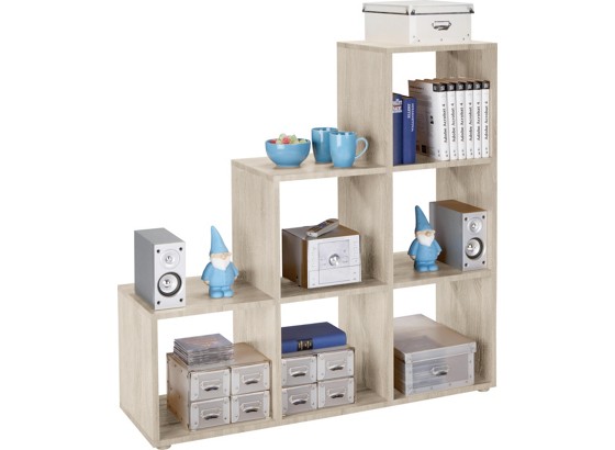 Raumteiler Pisa 3 - Eichefarben, MODERN (112/114/35cm) Raumteiler Pisa 3 - Eichefarben, MODERN (112/114/35cm)